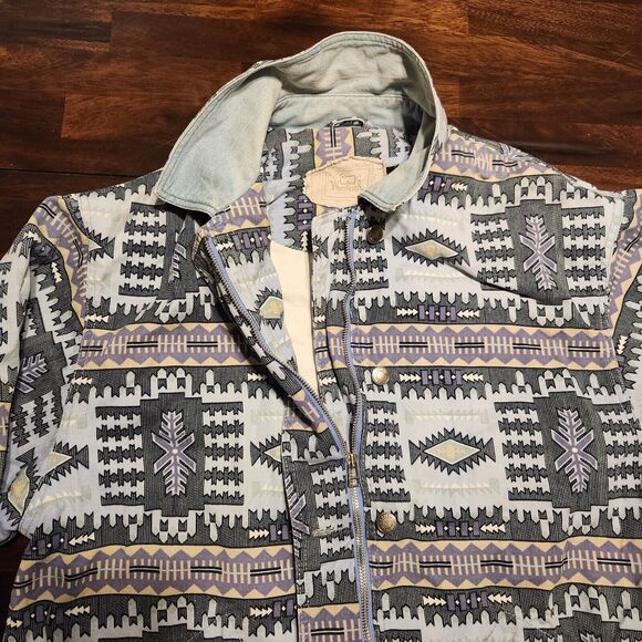 Woolrich Utility Jacket in Gray and Cream Pattern - Picture 11 of 16